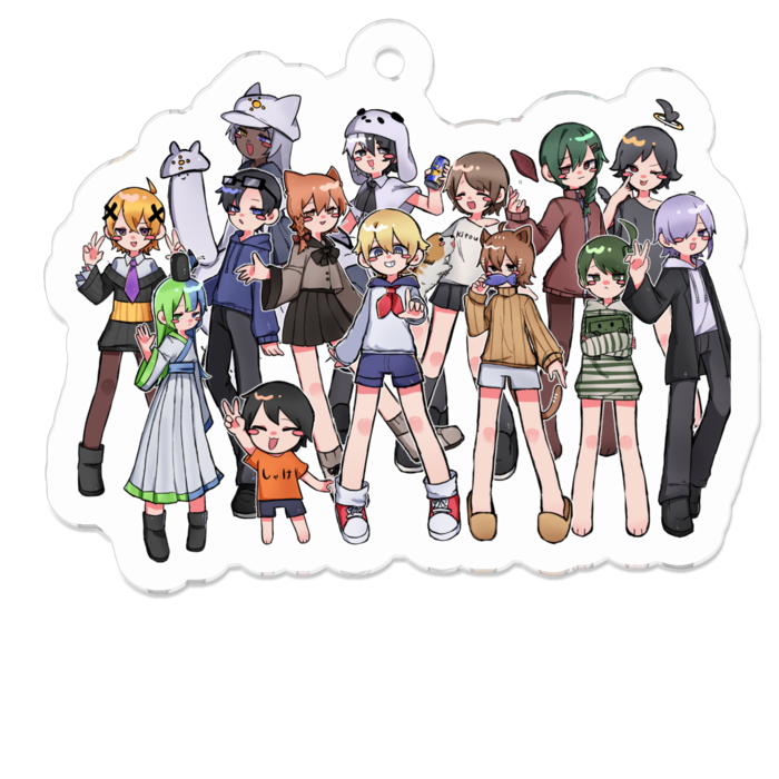 アクリルキーホルダー - 50 x 50 (mm)