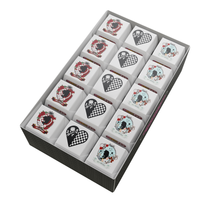 J：アリス・ハートの女王・ハート柄（45個）