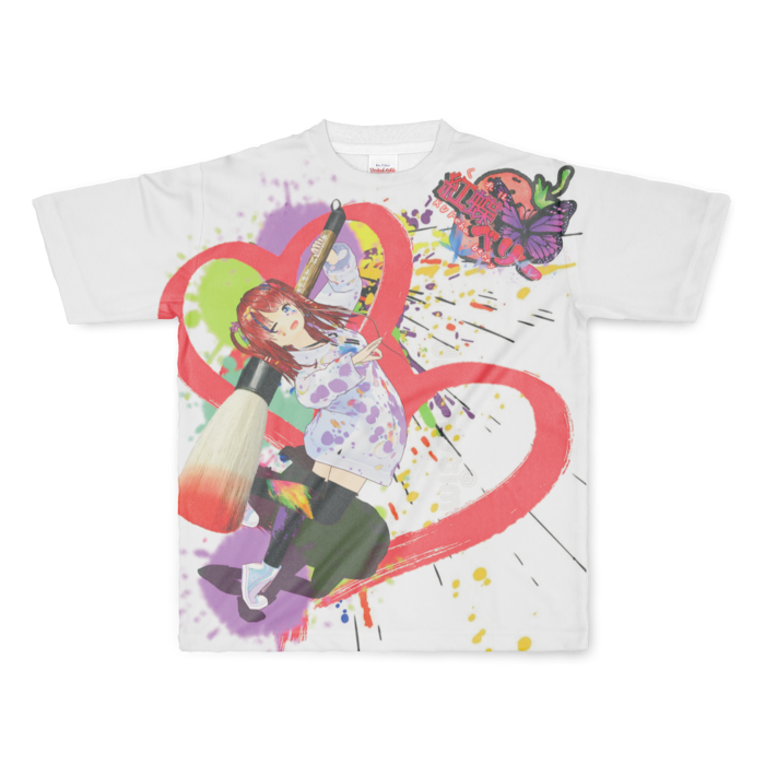 フルグラフィックTシャツ - L - 正面印刷のみ