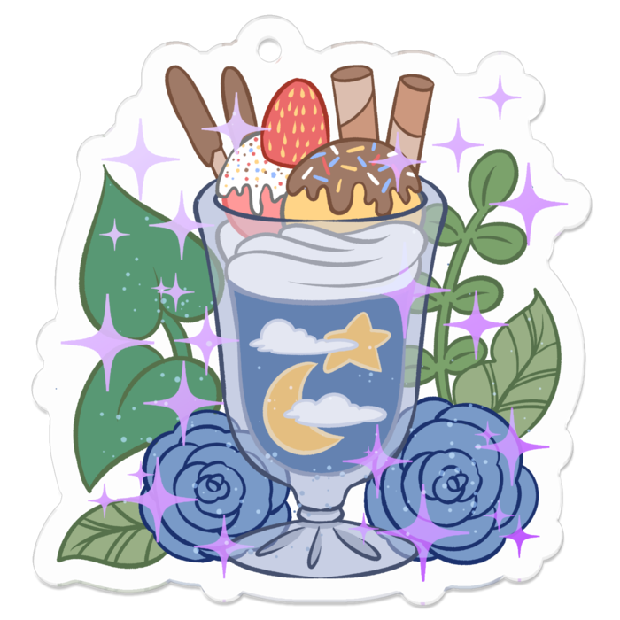 アクリルキーホルダー - 50 x 50 (mm)