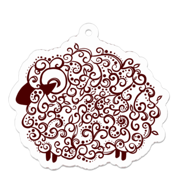 アクリルキーホルダー - 50 x 50 (mm)