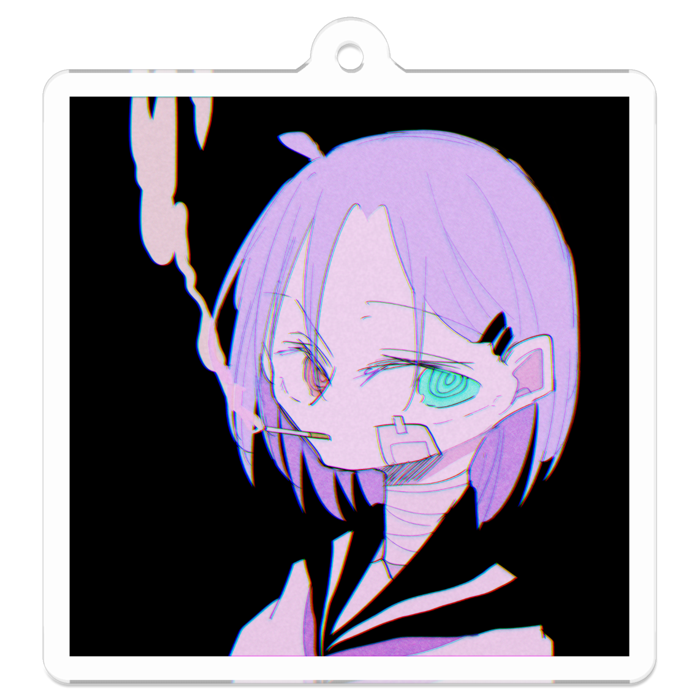 アクリルキーホルダー - 50 x 50 (mm)