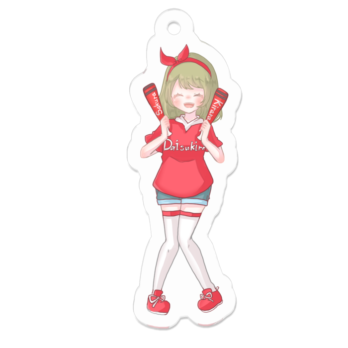 アクリルキーホルダー - 50 x 50 (mm)