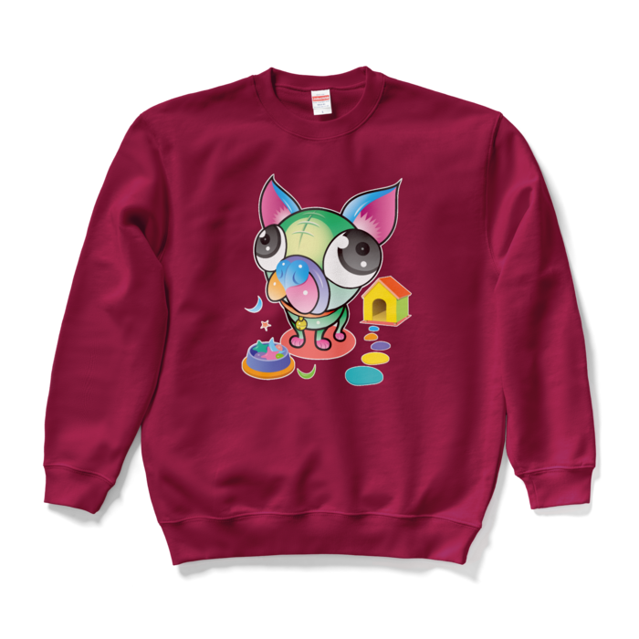 スウェット - L - バーガンディ