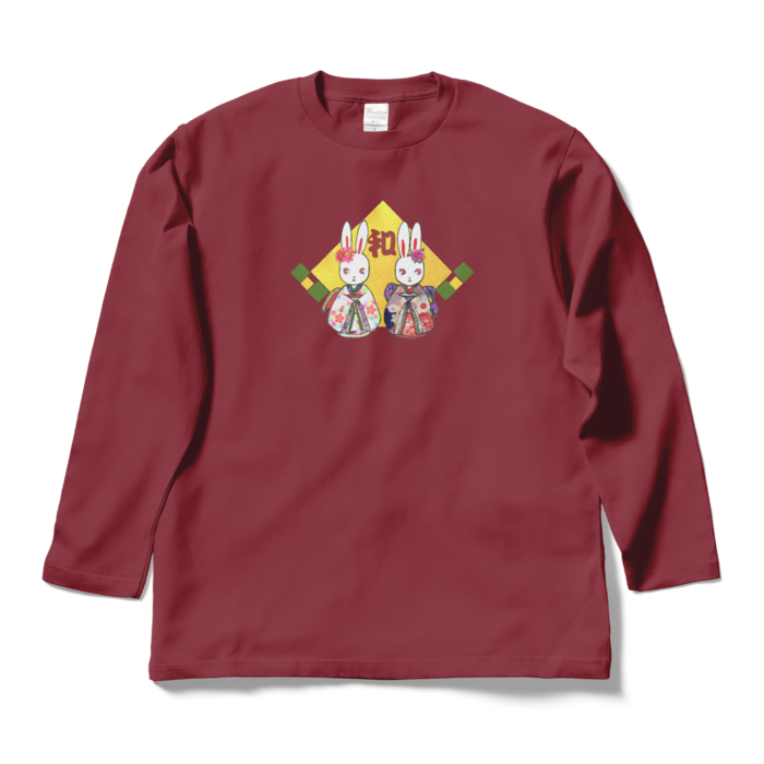 ロングスリーブTシャツ - L - バーガンディ