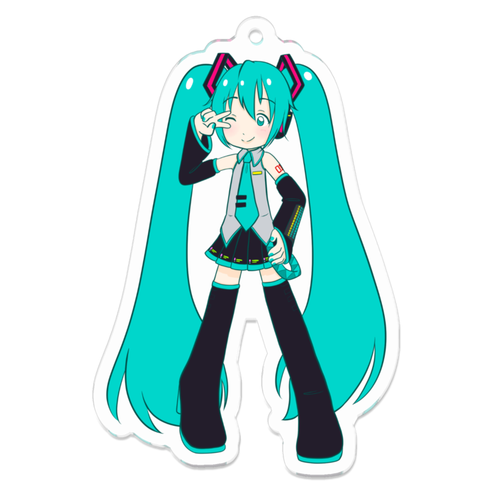 アクリルキーホルダー（コーティング） - 70 x 70 (mm)