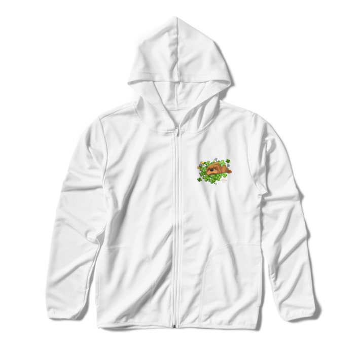 ジップパーカー - S - ホワイト