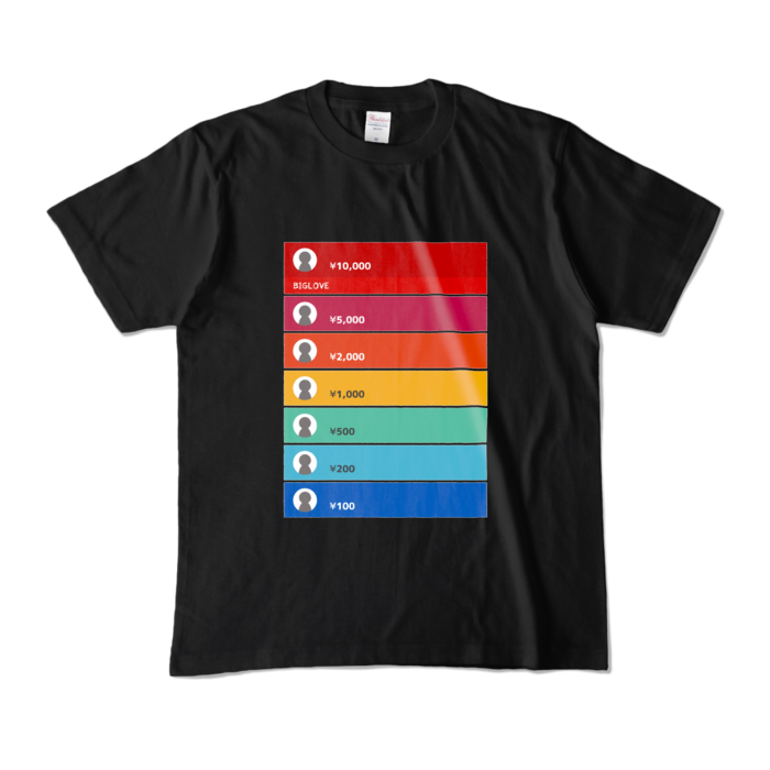 カラーTシャツ - M - ブラック (濃色)