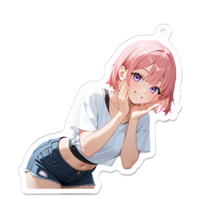 アクリルキーホルダー - 70 x 70 (mm)