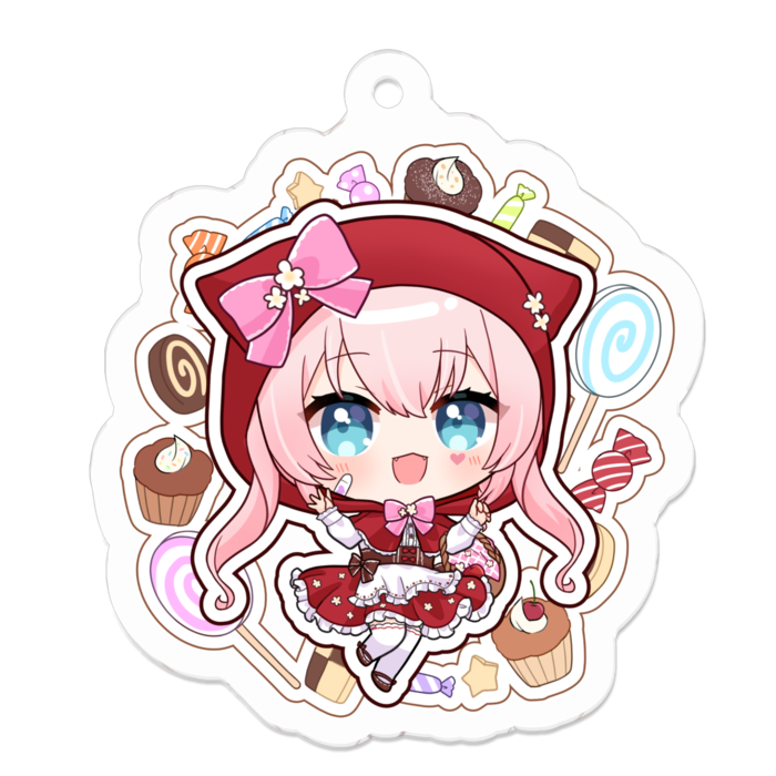 アクリルキーホルダー - 50 x 50 (mm)