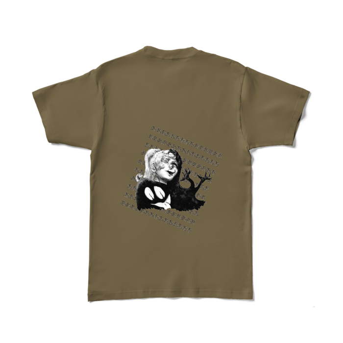 カラーTシャツ - L - オリーブ （濃色）