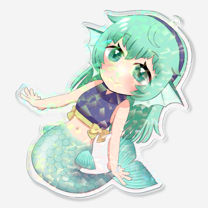 ホログラムアクリルキーホルダー - 100 × 100mm
