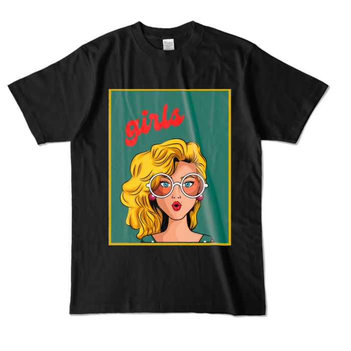 カラーTシャツ - L - ブラック (濃色)