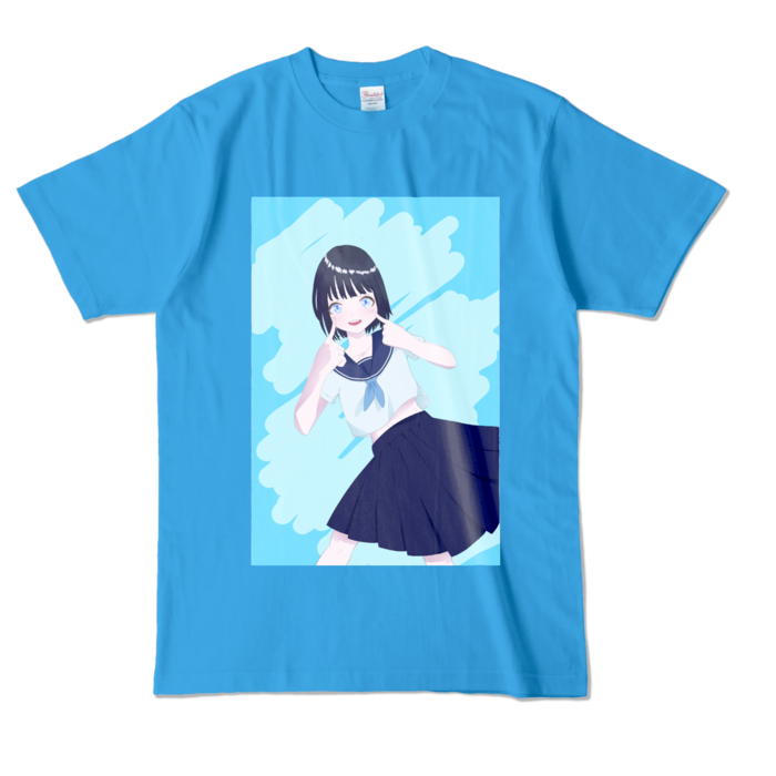 カラーTシャツ - L - ターコイズ (濃色)