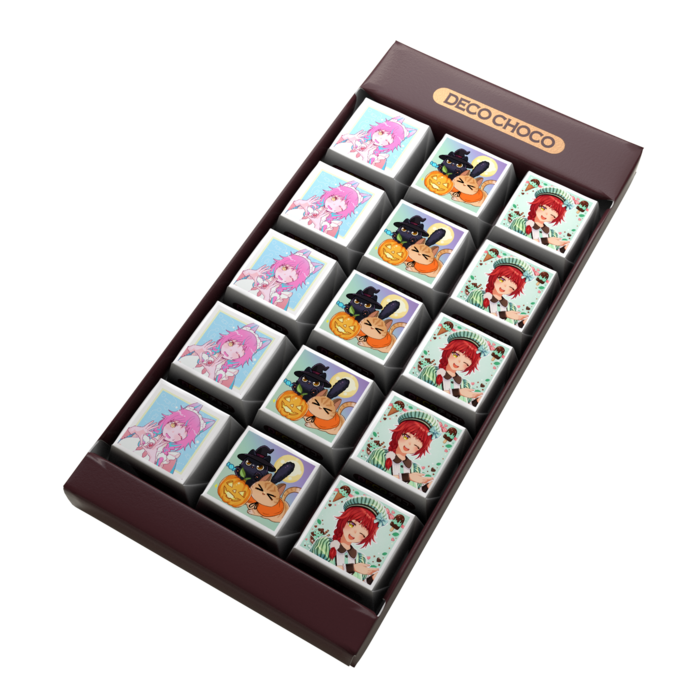 DECOチョコ - 列ごとにデザイン