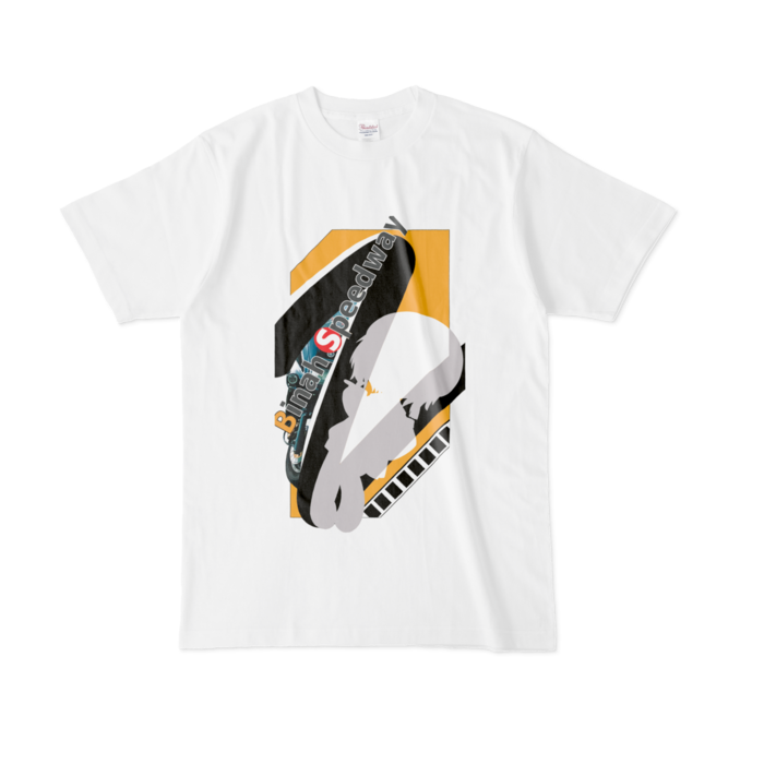 シルエットTシャツ - L - 白