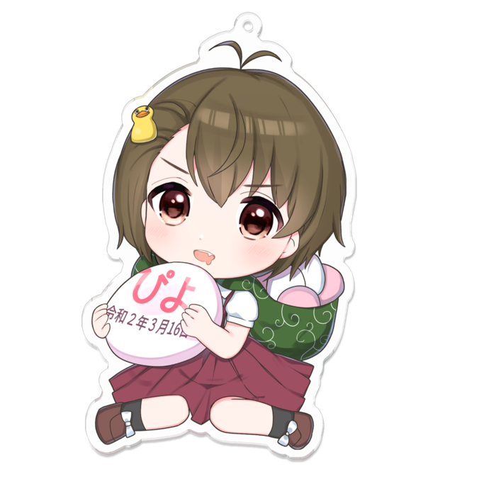 アクリルキーホルダー（コーティング） - 100 x 100 (mm)