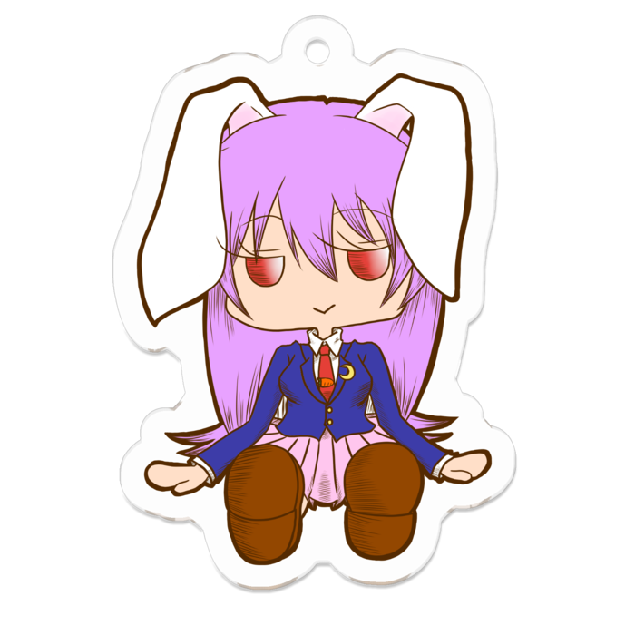 Booth限定 鈴仙 優曇華院 イナバ アクリルキーホルダー よろず屋 みけねこ亭 Booth