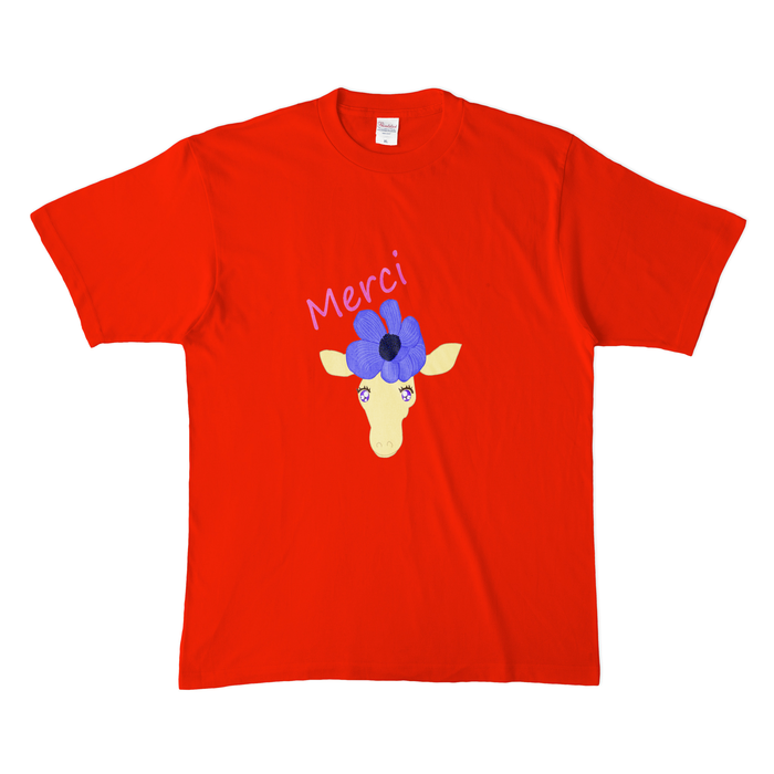 カラーTシャツ(濃色) - XL - レッド