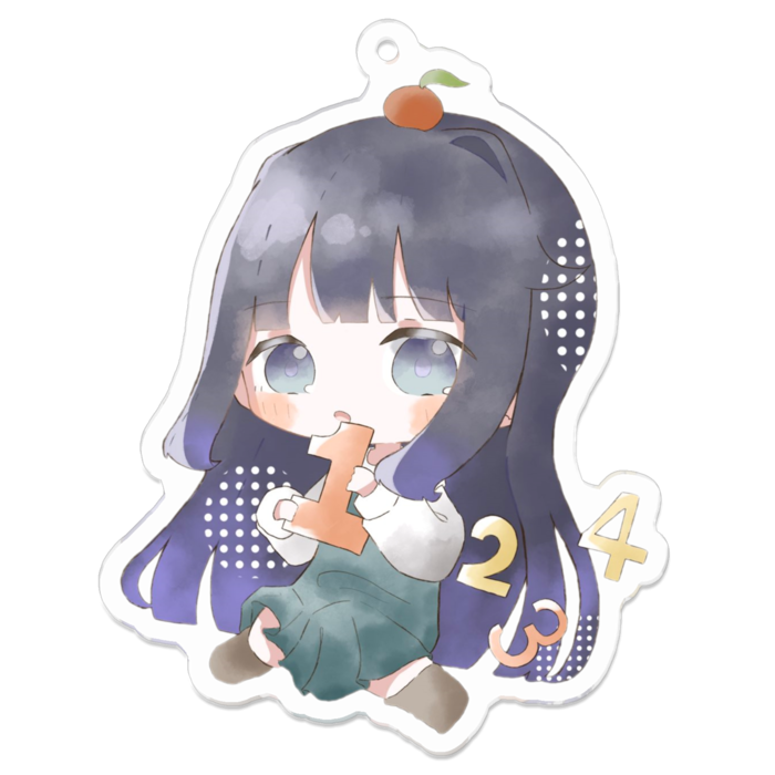 ロング_アクリルキーホルダー - 70 x 70 (mm)