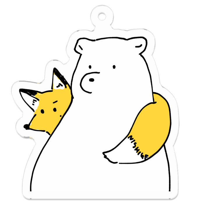 アクリルキーホルダー - 50 x 50 (mm)