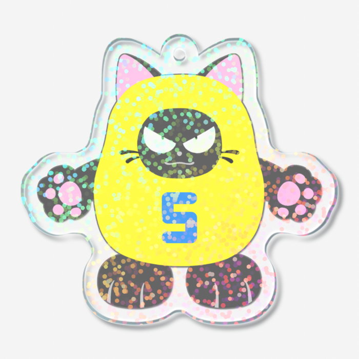 ゴロのキラキラしたアクリルキーホルダー