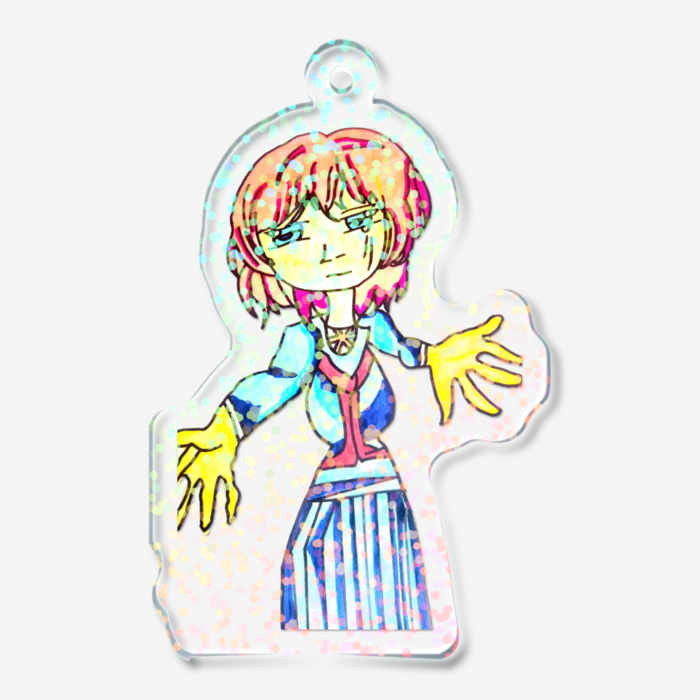 ホログラムアクリルキーホルダー - 50 × 50mm(2)