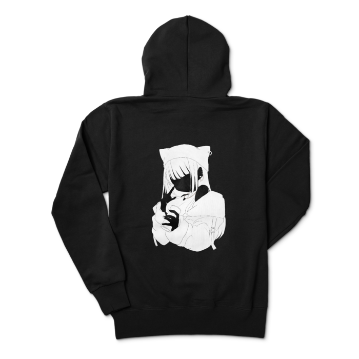 ジップパーカー - M - ブラック