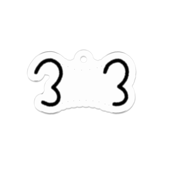 アクリルキーホルダー - 50 x 50 (mm)