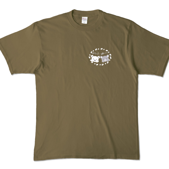 カラーTシャツ - XL - オリーブ (濃色)