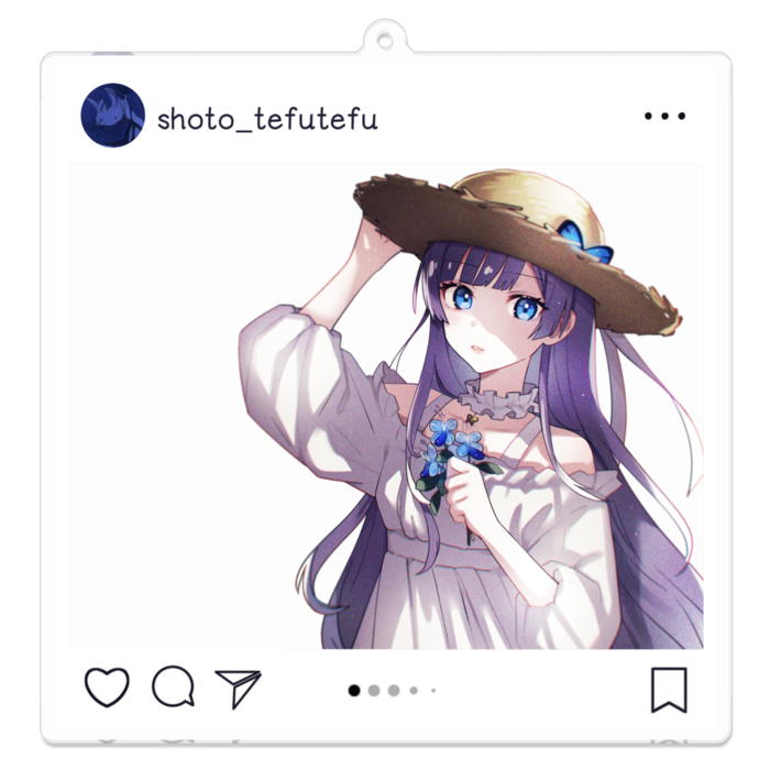 アクリルキーホルダー - 100 x 100 (mm)