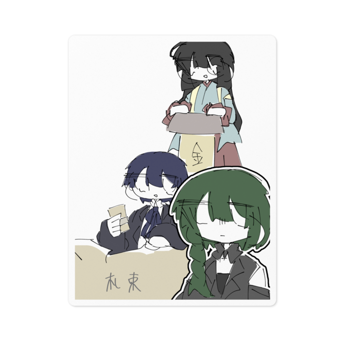 ステッカー - 100 x 100 (mm)