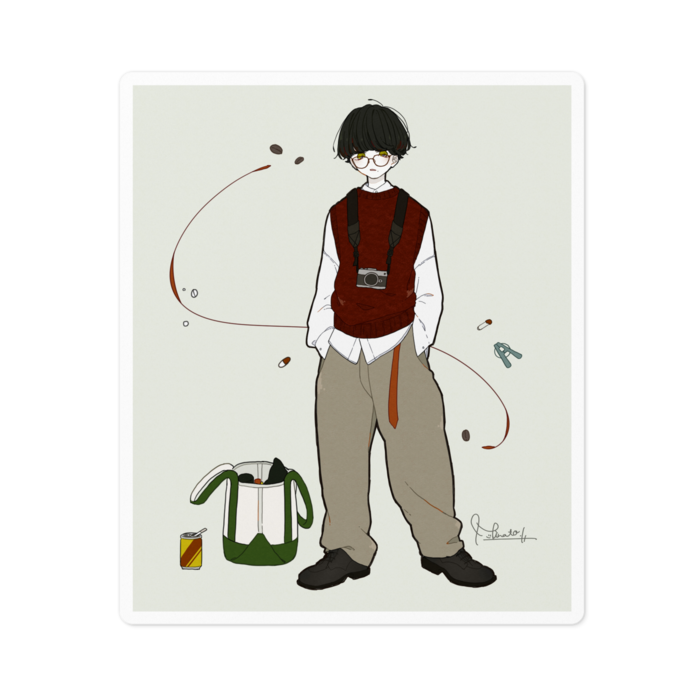 ステッカー - 100 x 100 (mm)