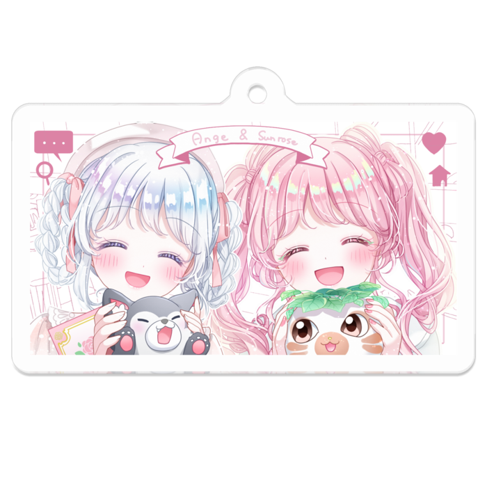 アクリルキーホルダー - 50 x 50 (mm)