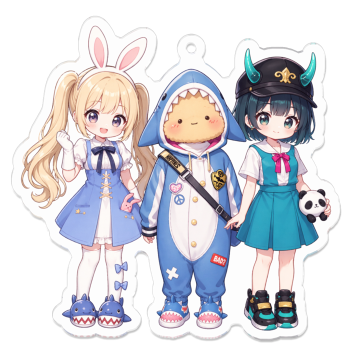 アクリルキーホルダー - 70 x 70 (mm)