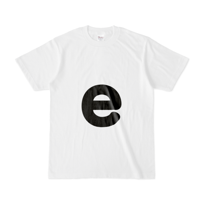 「e」（小文字）Tシャツ - S - 白