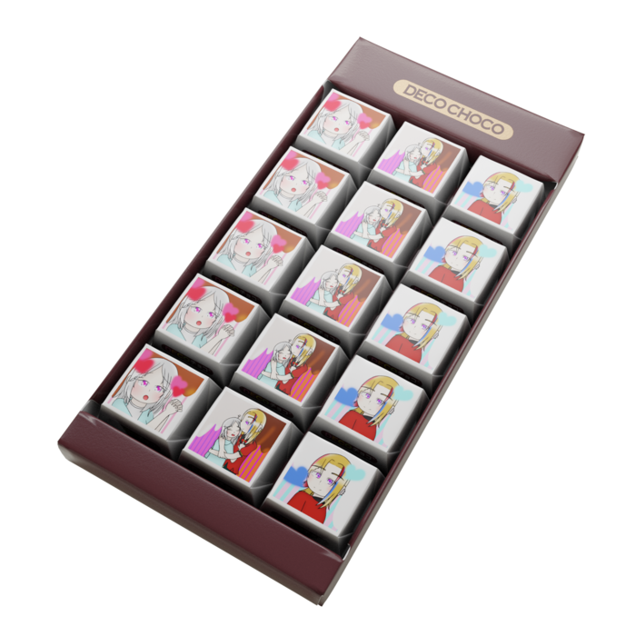 DECOチョコ - 列ごとにデザイン