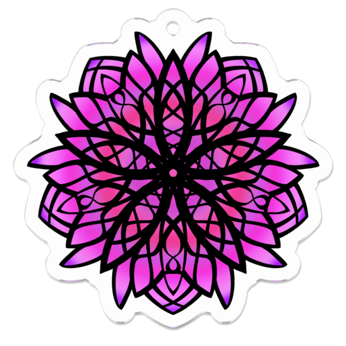 アクリルキーホルダー - 50 x 50 (mm)