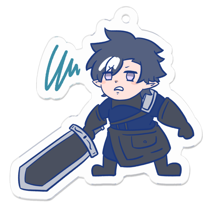 アクリルキーホルダー（コーティング） - 50 x 50 (mm)