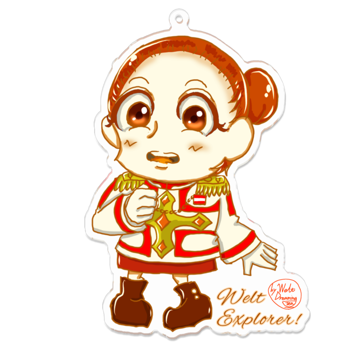 アクリルキーホルダー（コーティング） - 100 x 100 (mm)