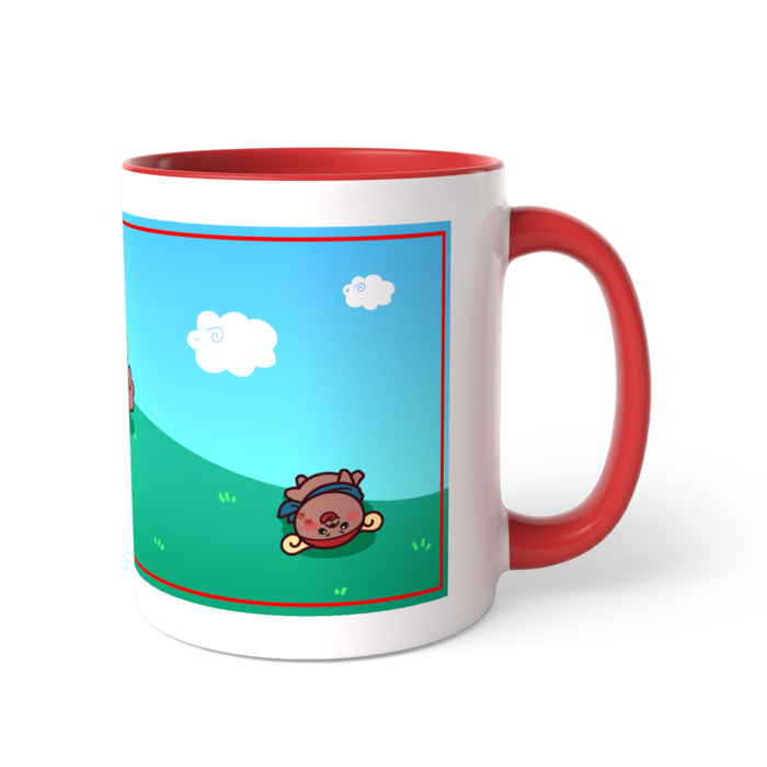 ツートンカラーマグカップ - 直径 8.2cm / 高さ 9.5cm