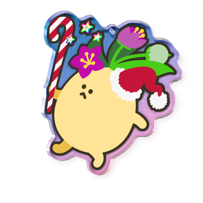 オーロラアクリルキーホルダー - 70 × 70mm