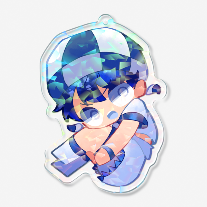ホログラムアクリルキーホルダー - 70 × 70mm