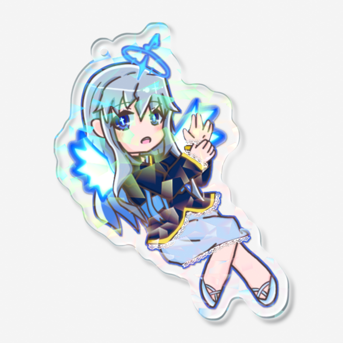 ホログラムアクリルキーホルダー - 70 × 70mm