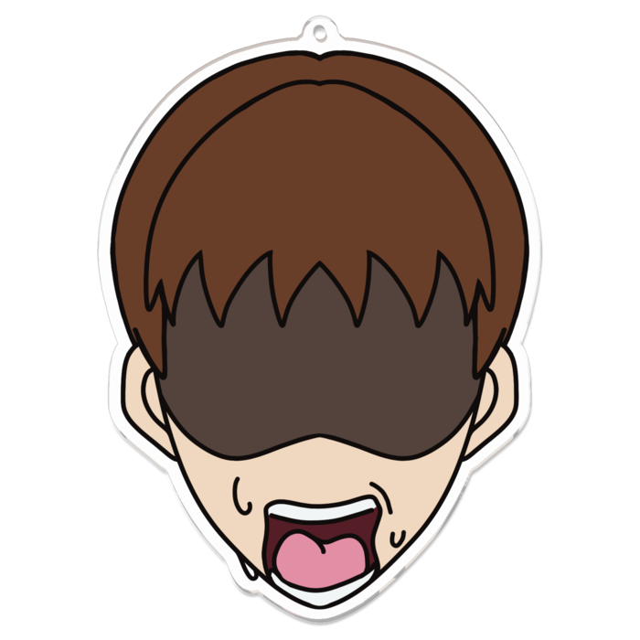 【主人公くん】アクリルキーホルダー - 100 x 100 (mm)