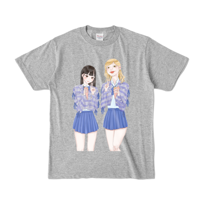 カラーTシャツ - S - 杢グレー (濃色)