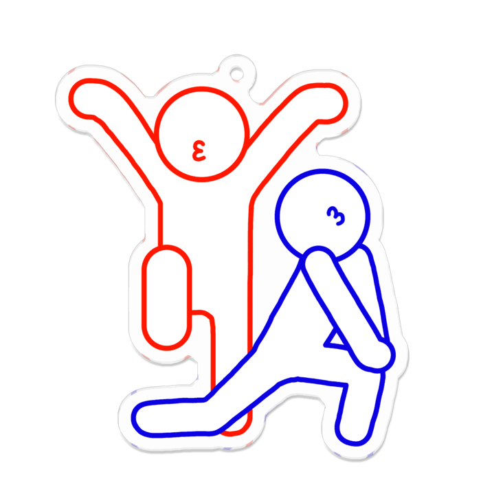 アクリルキーホルダー - 70 x 70 (mm)