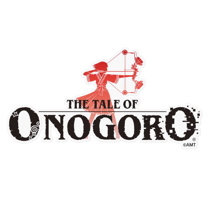 『オノゴロ物語』ロゴ（カラー）ステッカー - 160 x 160 (mm) - クリア