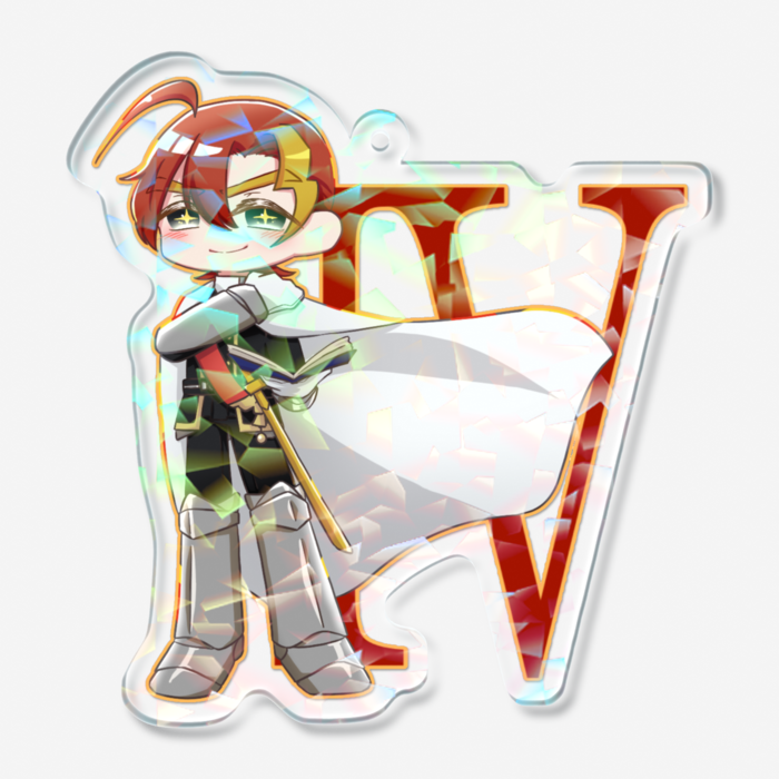 ホログラムアクリルキーホルダー - 70 × 70mm