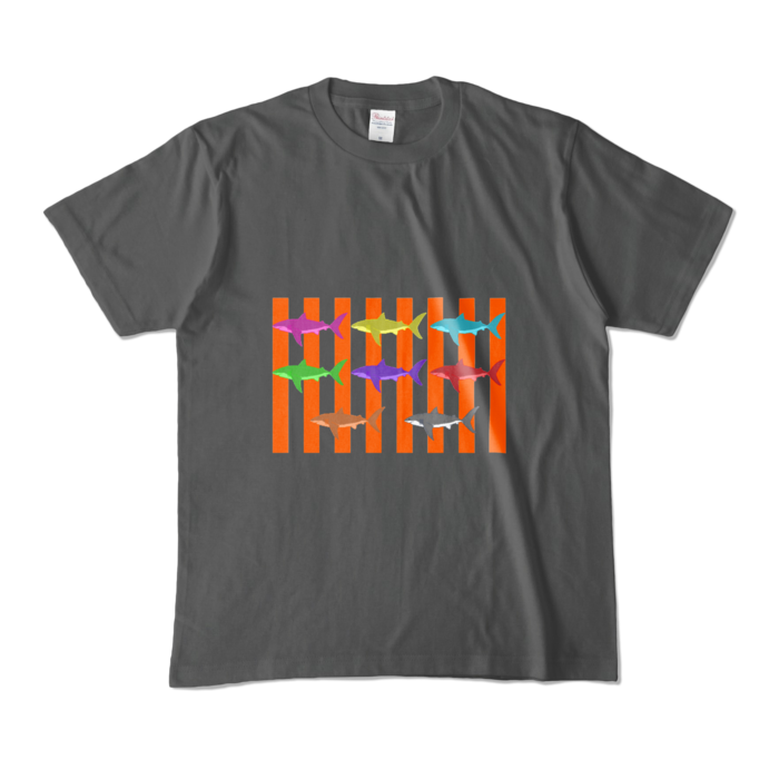 (オレンジ) - M - チャコール (濃色)(4)